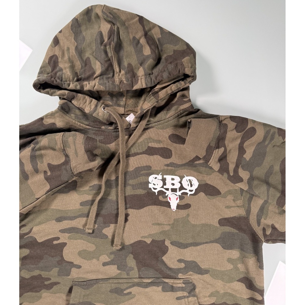 Independent Trading Co. Hoodie Boys Camo Skate Long Sleeve w/SBO Logo - Small